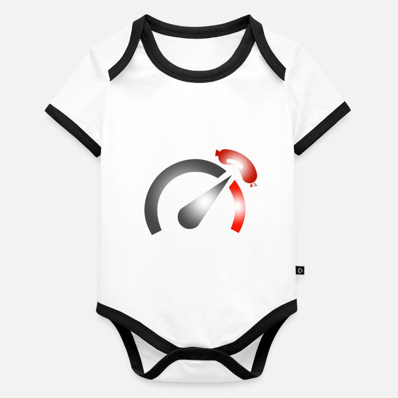 BBQ counter Organic Baby Contrasting Bodysuit