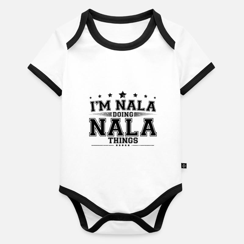 i’m Nala doing Nala things Organic Baby Contrasting Bodysuit