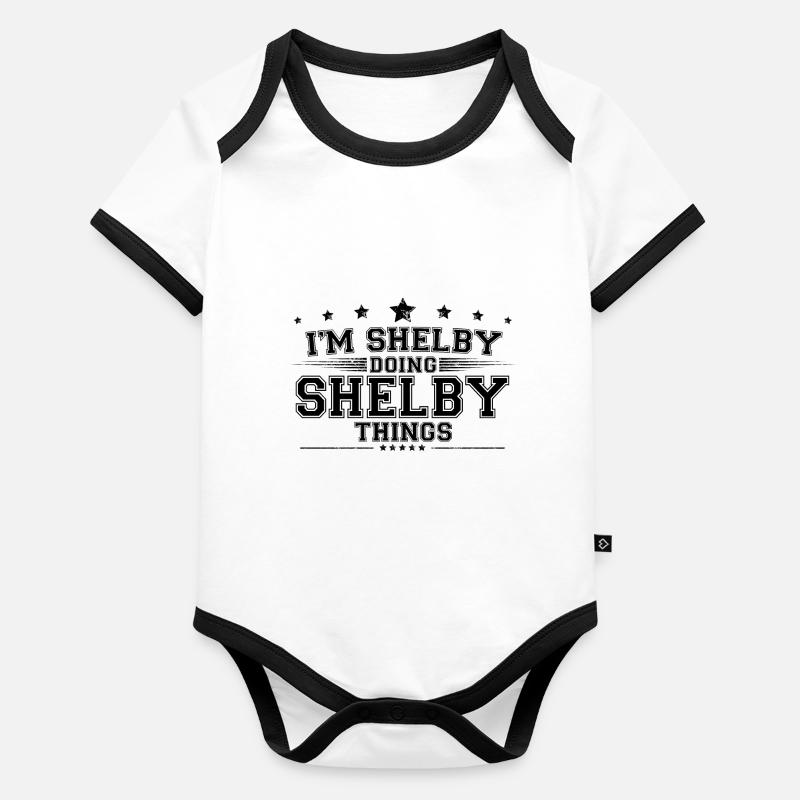 i’m Shelby doing Shelby things Organic Baby Contrasting Bodysuit