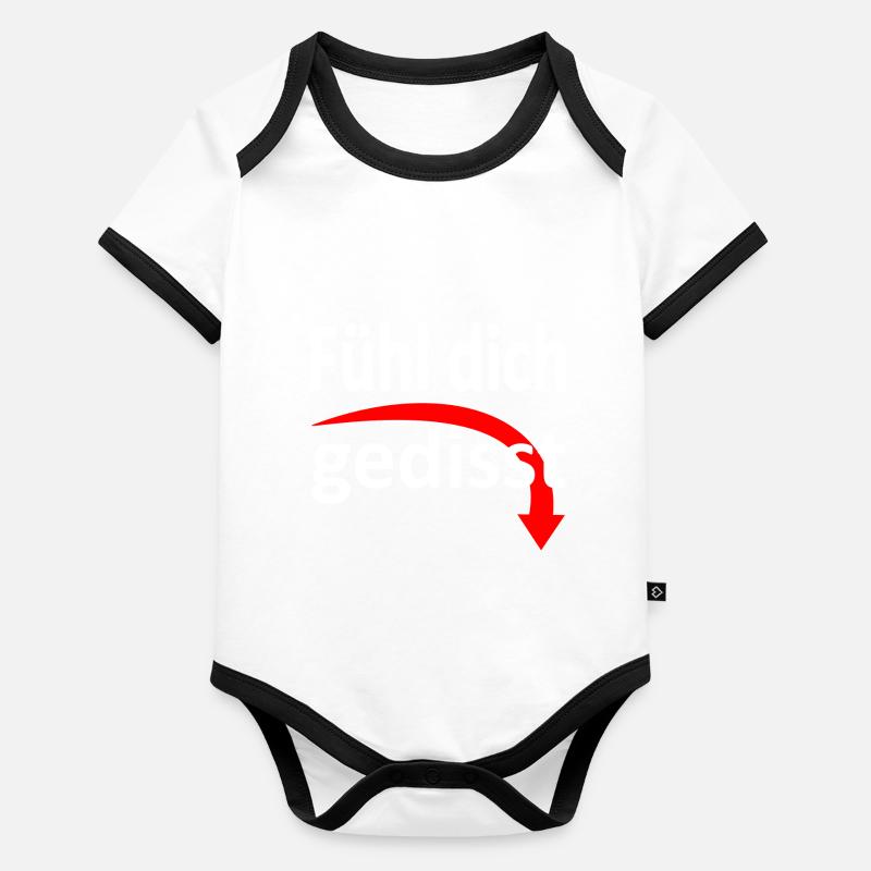 Fühl dich gedisst - Version 3 Baby Bio-Kurzarm-Kontrastbody