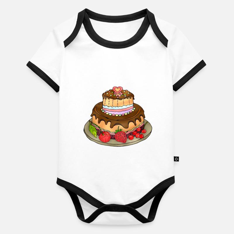 Cake Organic Baby Contrasting Bodysuit