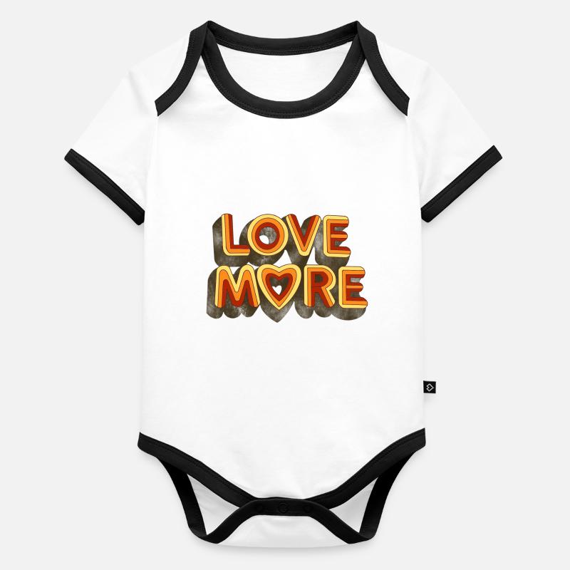 LOVE MORE Organic Baby Contrasting Bodysuit