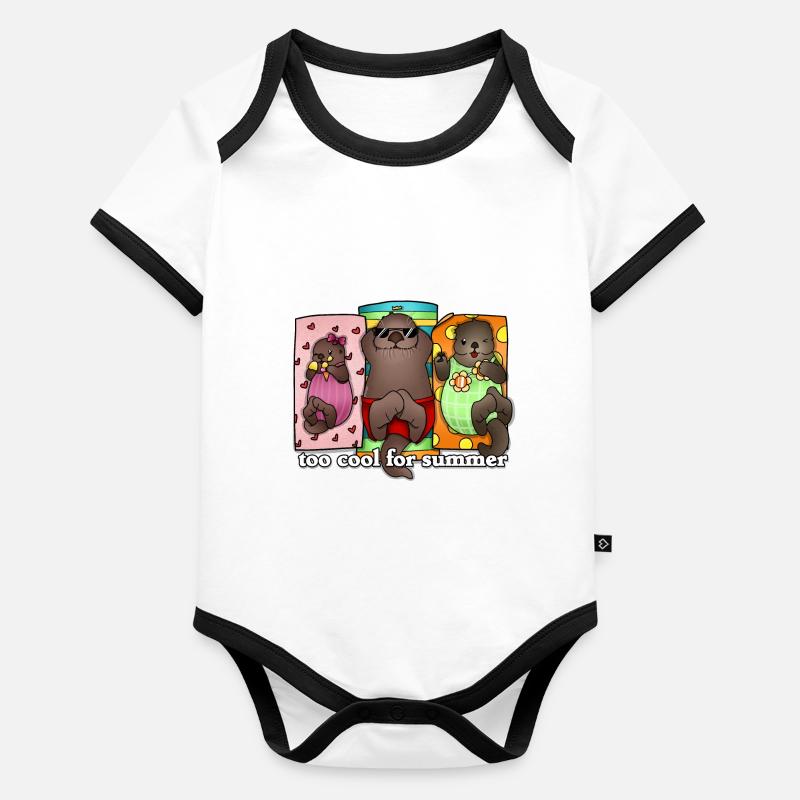 Tazz Talks | Too Cool For Summer Organic Baby Contrasting Bodysuit
