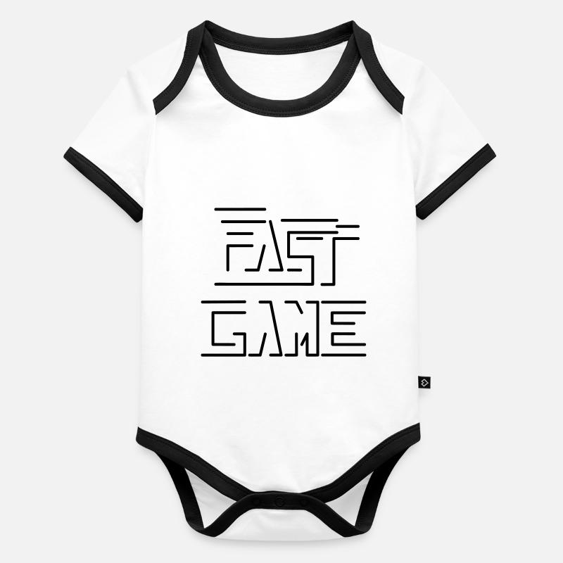 fast game Organic Baby Contrasting Bodysuit