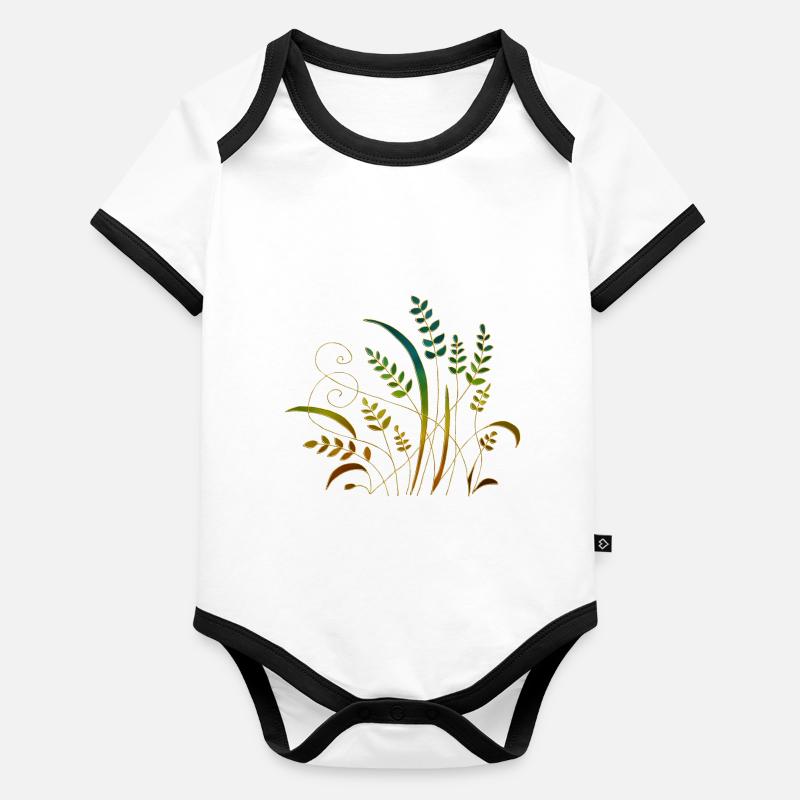 Liste Body Bébé bio contrasté manches courtes