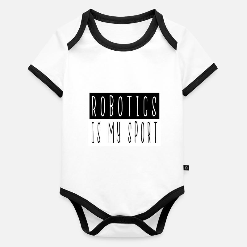 birthday present idea job funny quote mechanical Organic Baby Contrasting Bodysuit
