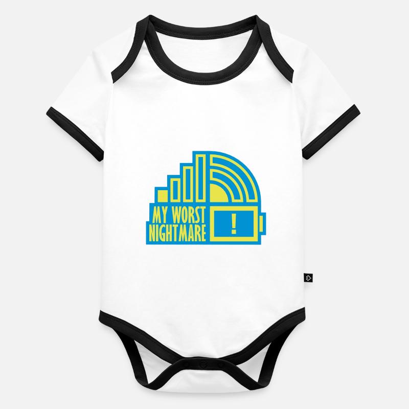 Annoying my worst nightmare Organic Baby Contrasting Bodysuit