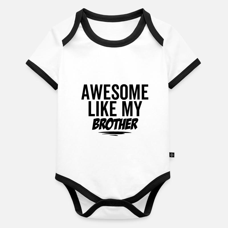 Großartig wie mein Bruder Baby Bio-Kurzarm-Kontrastbody