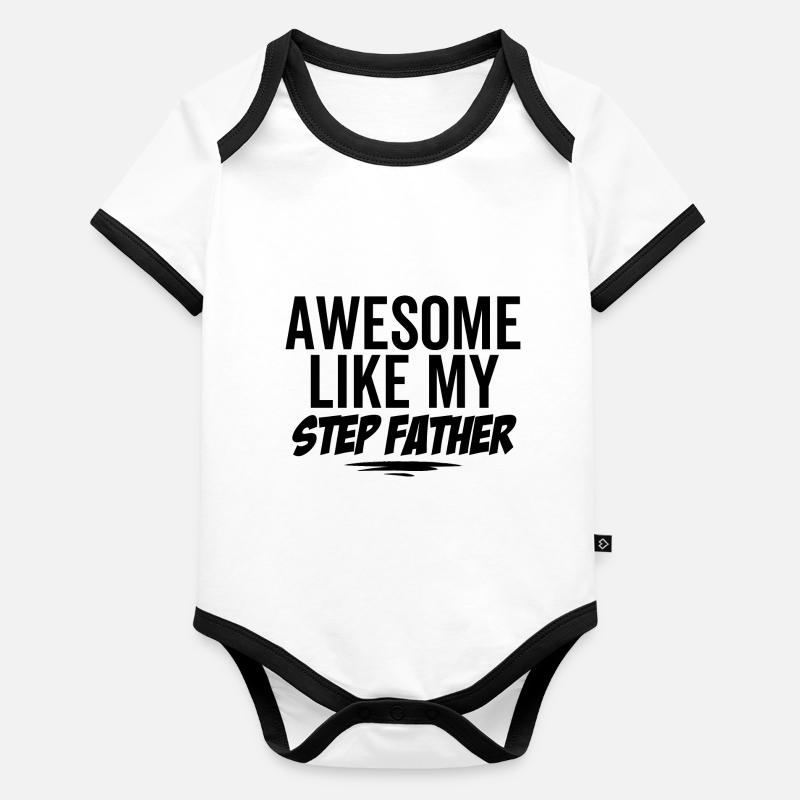 Génial comme mon beau-père Body Bébé bio contrasté manches courtes