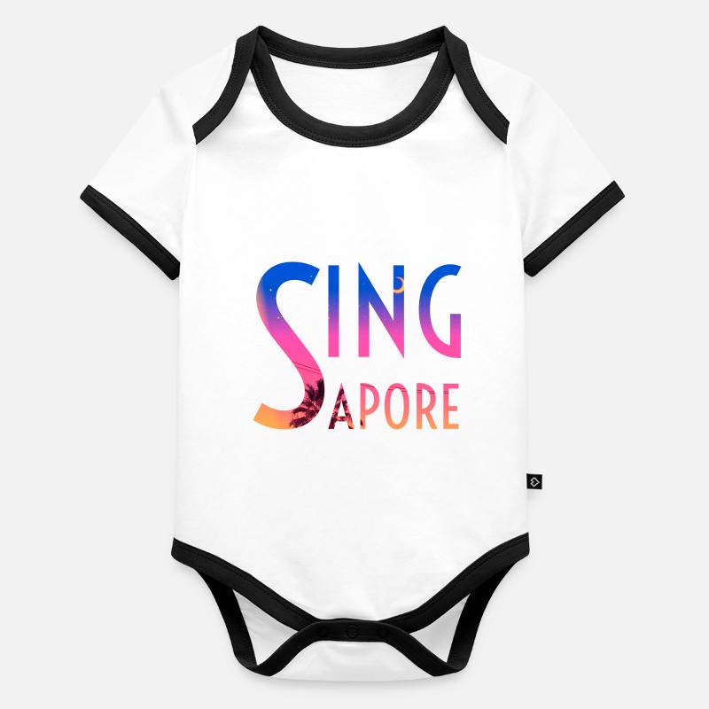 Singapore Organic Baby Contrasting Bodysuit