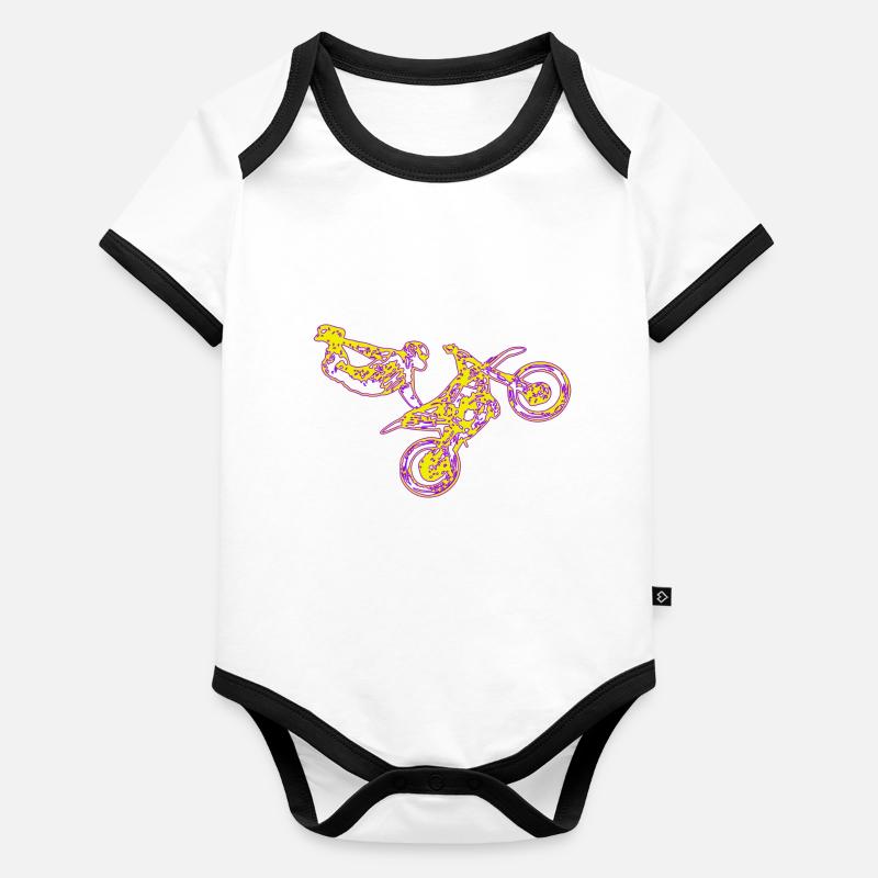 freestyler Body Bébé bio contrasté manches courtes