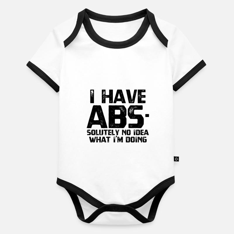 J’AI L’ABS Body Bébé bio contrasté manches courtes