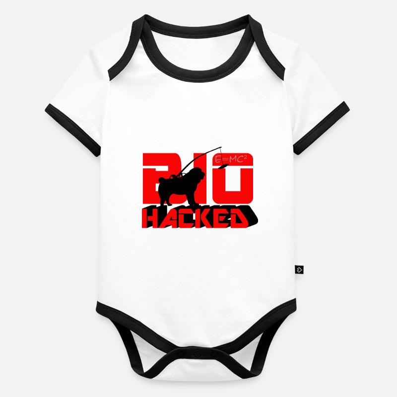 Bio piraté Body Bébé bio contrasté manches courtes