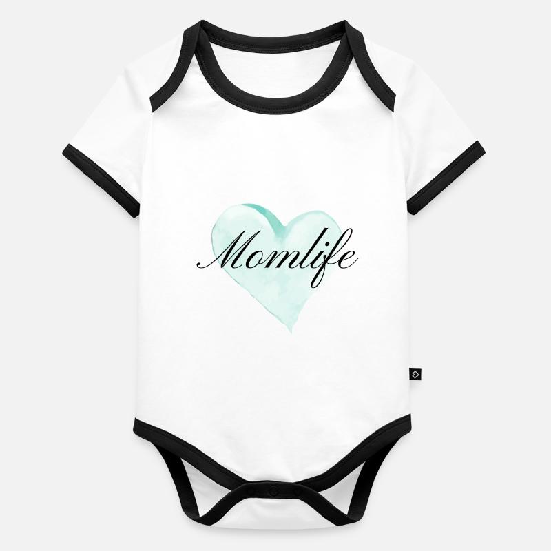 Maman Body Bébé bio contrasté manches courtes