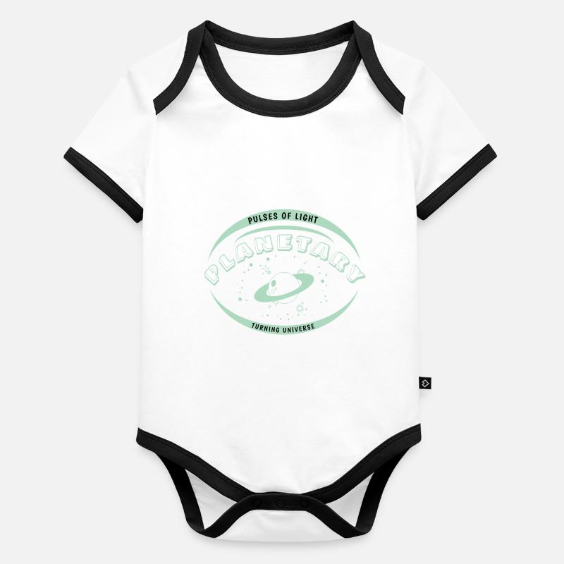 Vie planétaire - Planétaire Body Bébé bio contrasté manches courtes