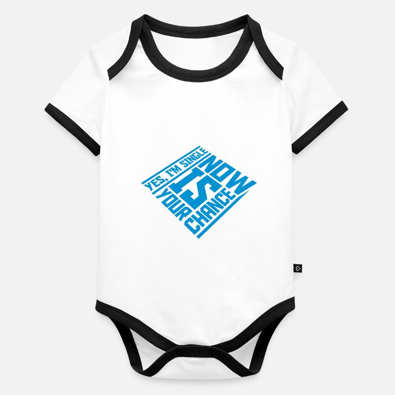 single now your chance Baby Bio-Kurzarm-Kontrastbody