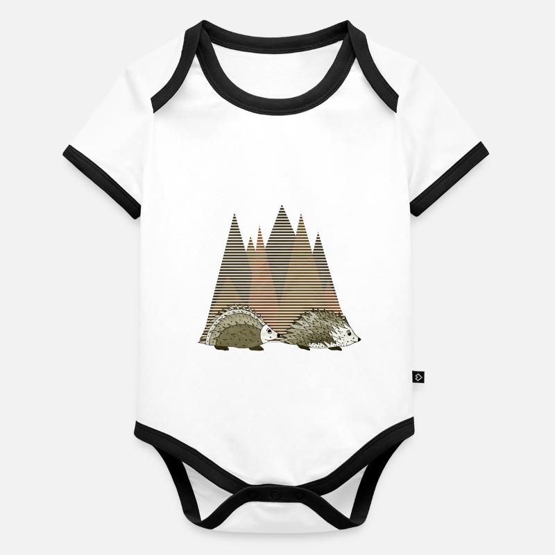 Hedgehogs Organic Baby Contrasting Bodysuit