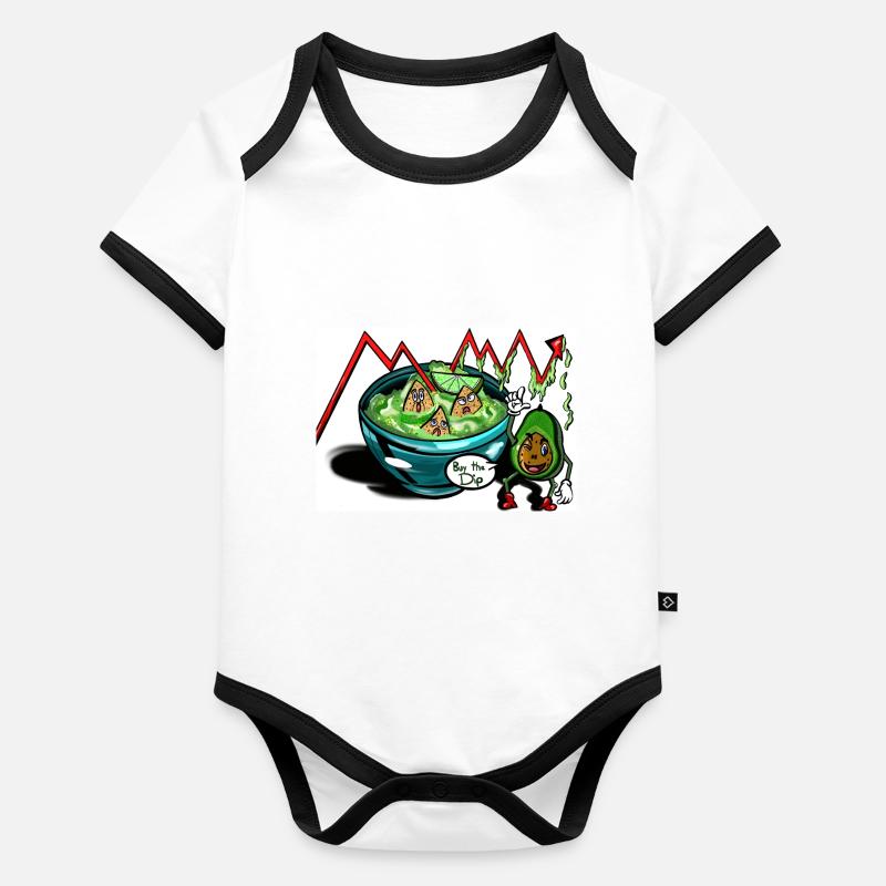Buy the Dip Baby Bio-Kurzarm-Kontrastbody