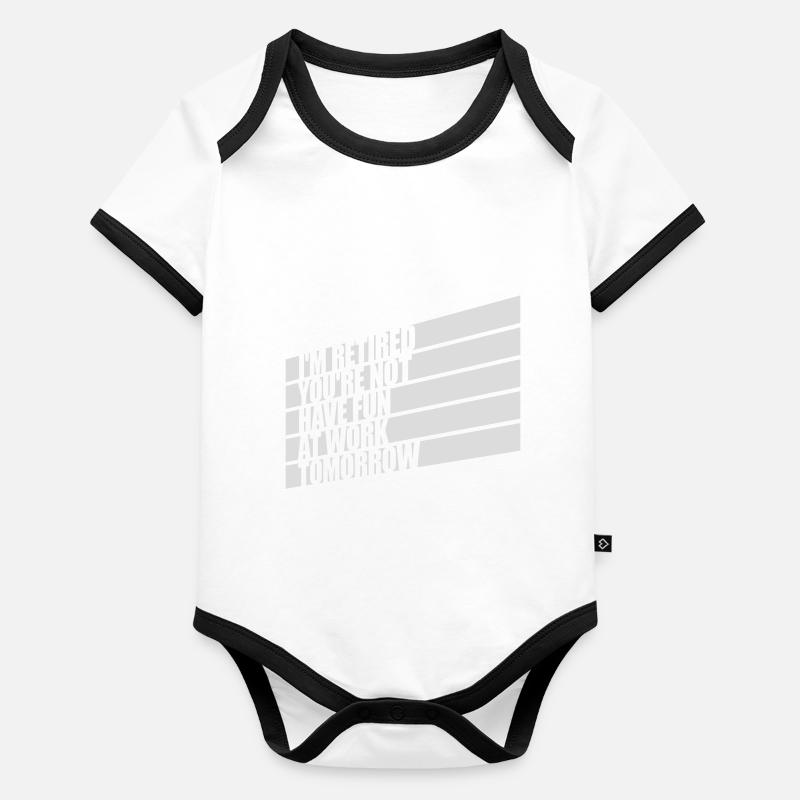 have fun at work Baby Bio-Kurzarm-Kontrastbody