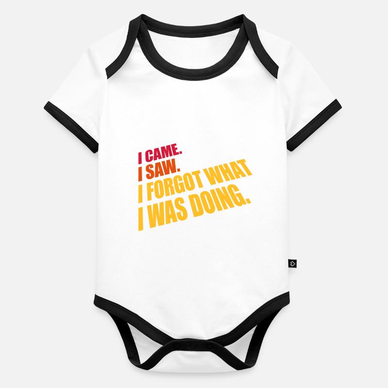 I came saw forget Organic Baby Contrasting Bodysuit