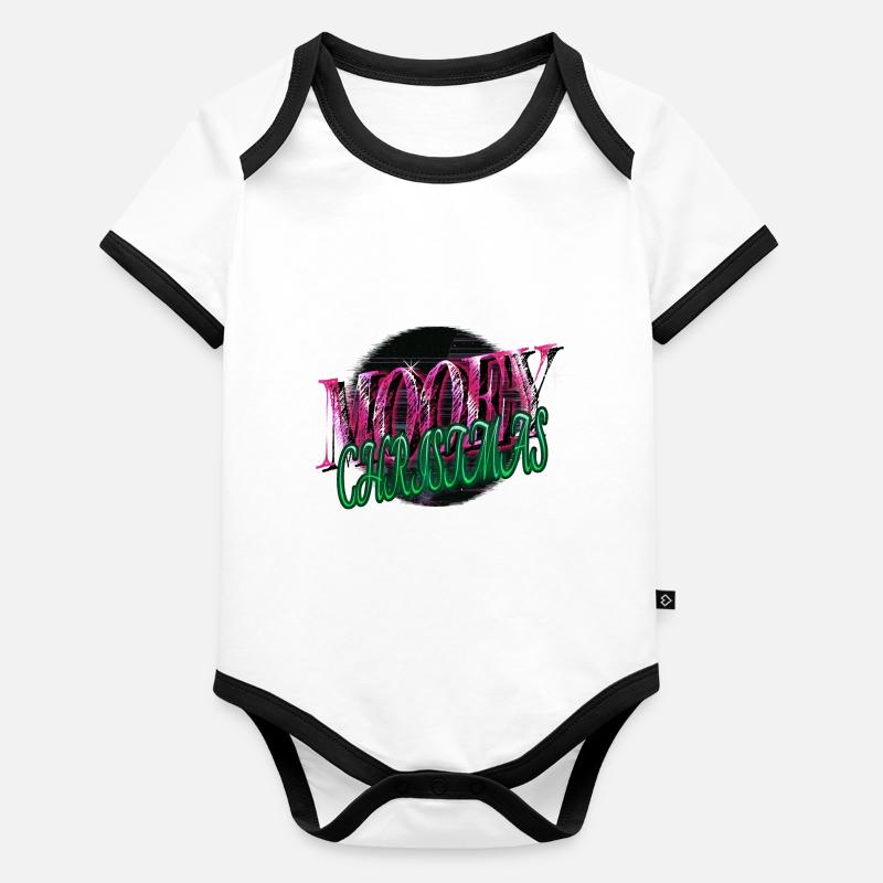 Cadeau Drôle de dictons maladroits citation de chambre heureuse Body Bébé bio contrasté manches courtes