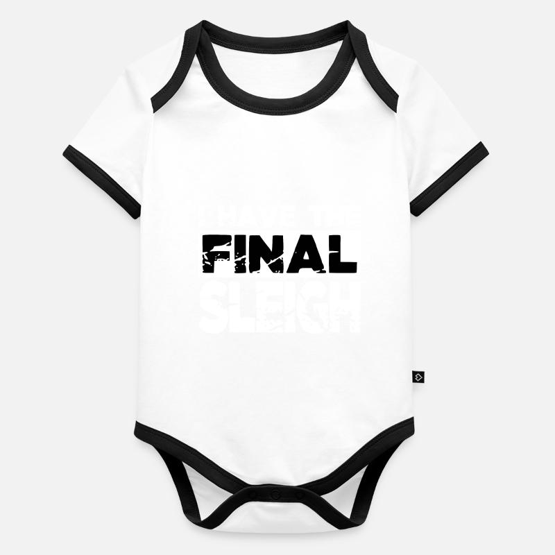 bedroom gift jokes cool under the tree Organic Baby Contrasting Bodysuit