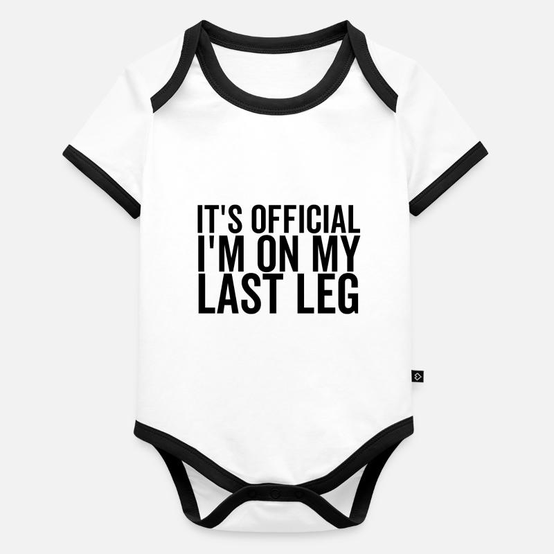 Es ist offiziell, ich bin auf meiner letzten Etappe Baby Bio-Kurzarm-Kontrastbody