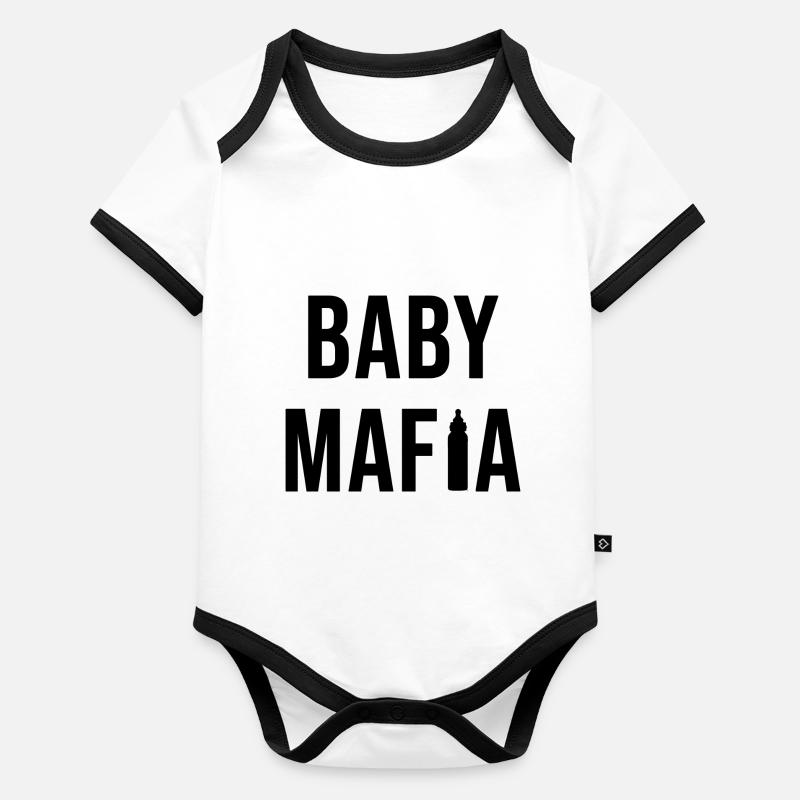 Baby Mafia - Body Bébé bio contrasté manches courtes - undefined