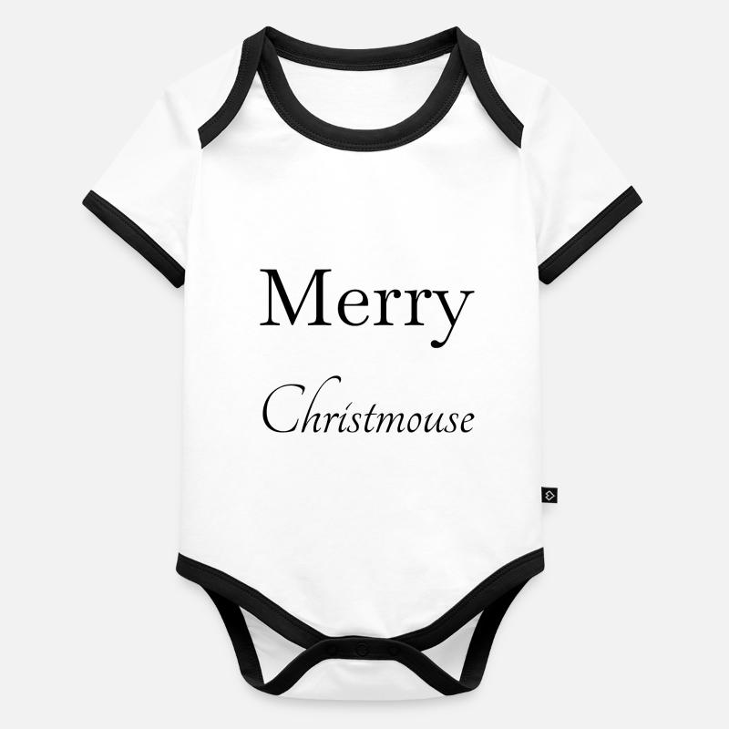 Fan de dinosaure mignon cadeau cadeau de Noël Body Bébé bio contrasté manches courtes
