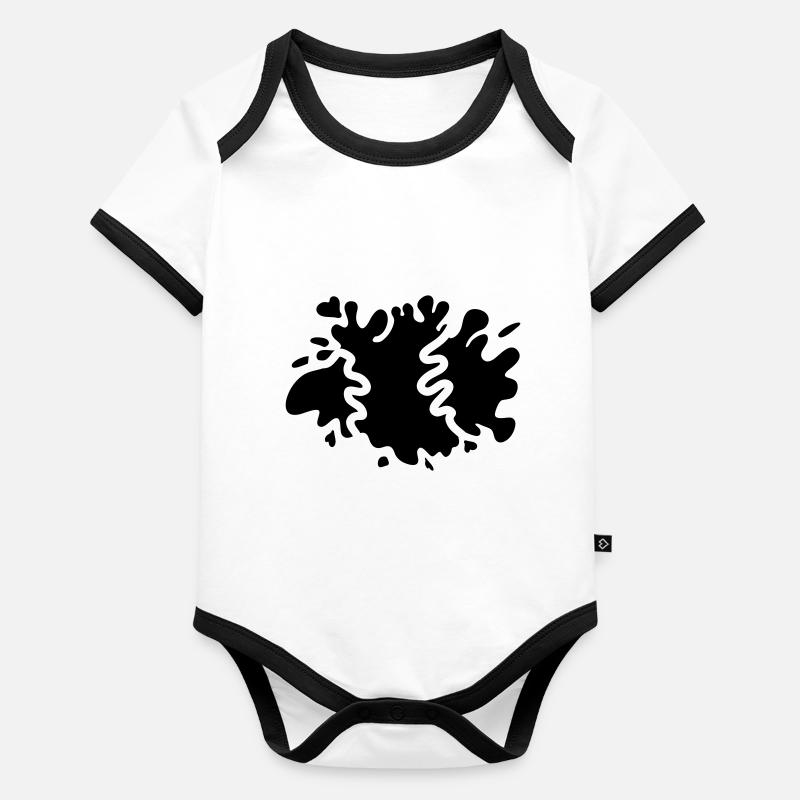 Splashes of color Organic Baby Contrasting Bodysuit