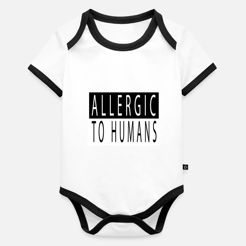 quote aesthetic scifi alien i don't speak human Organic Baby Contrasting Bodysuit