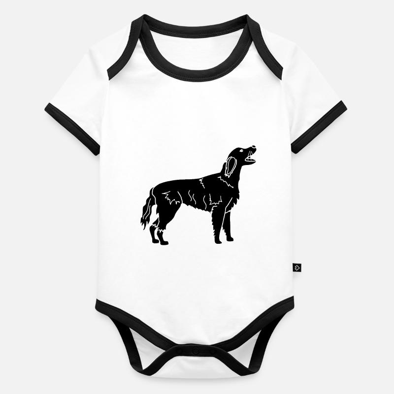 Dog Setter Organic Baby Contrasting Bodysuit