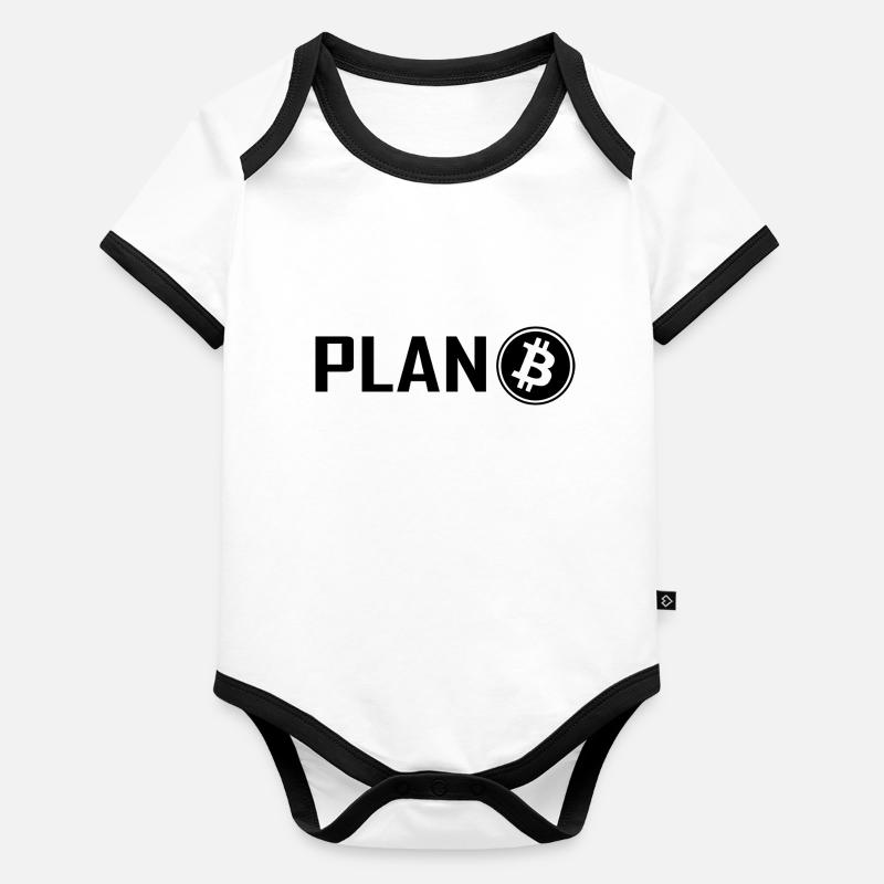 Crypto Bitcoin Trading Baby Bio-Kurzarm-Kontrastbody