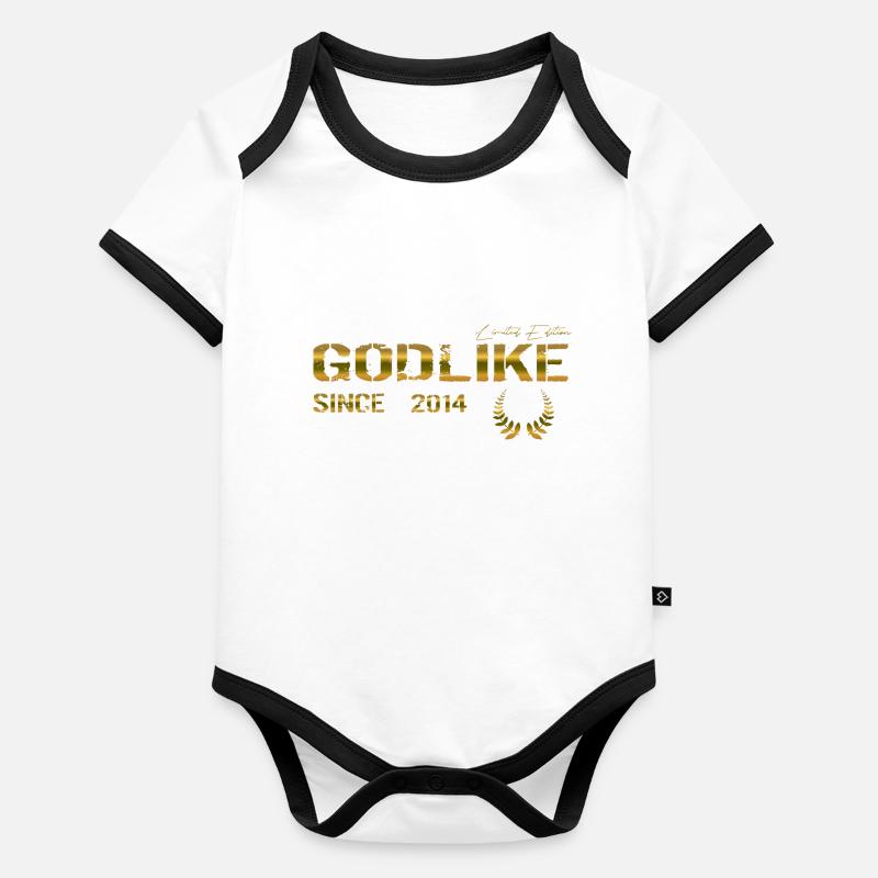 Divin depuis 2014 Body Bébé bio contrasté manches courtes