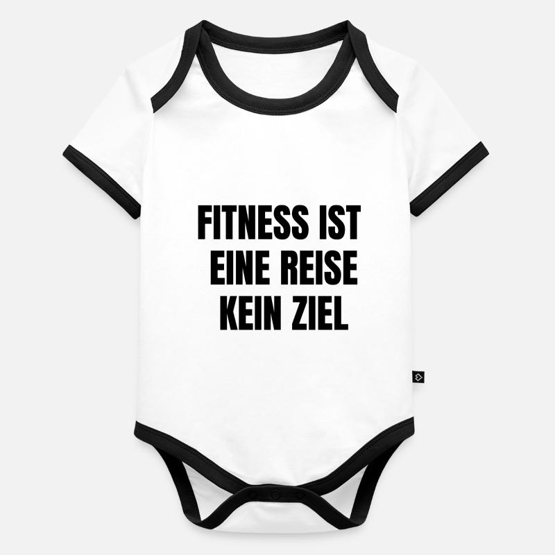 Fitness Reise Baby Bio-Kurzarm-Kontrastbody