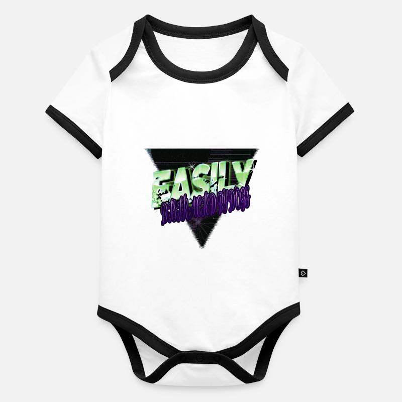 beagle dad statement present idea owner Baby Bio-Kurzarm-Kontrastbody