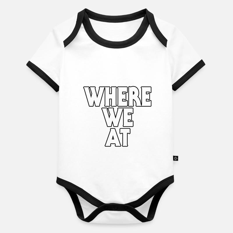 Where We At Organic Baby Contrasting Bodysuit