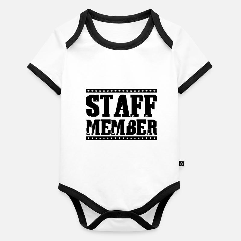 Membre du personnel Body Bébé bio contrasté manches courtes