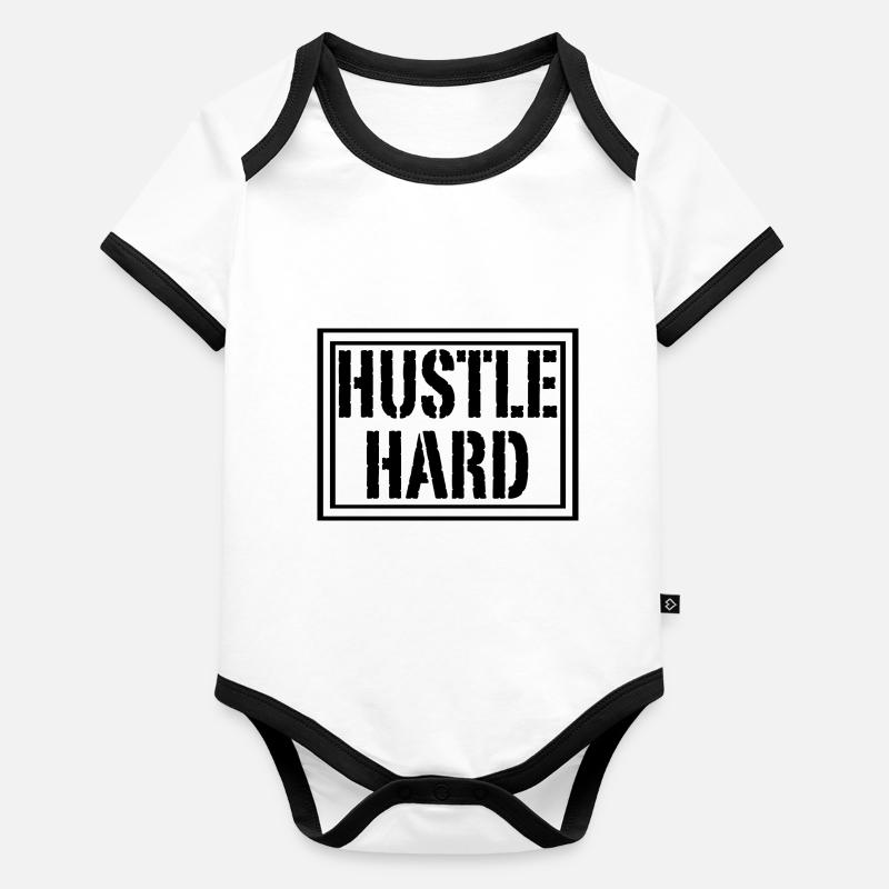 Hektik hart Baby Bio-Kurzarm-Kontrastbody