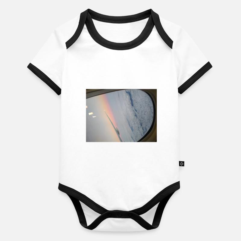 CIEL Body Bébé bio contrasté manches courtes