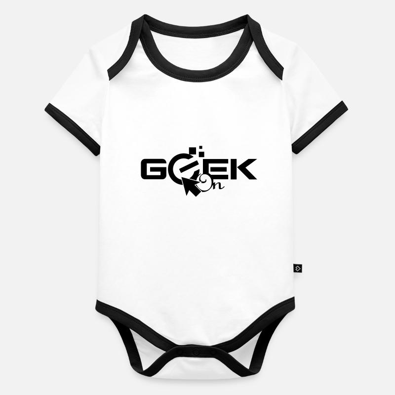 Geen On À propos de Nerd fan de PC Body Bébé bio contrasté manches courtes