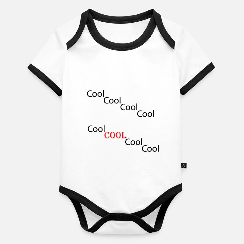 Cool n ° 1 Body Bébé bio contrasté manches courtes