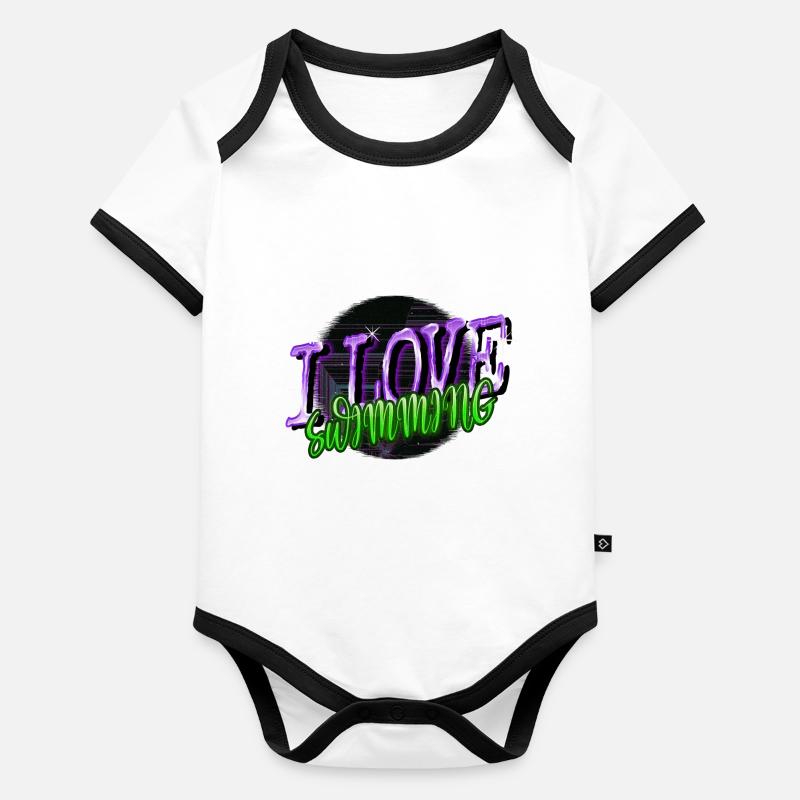 bday anniversaire cadeau idée athlète Body Bébé bio contrasté manches courtes