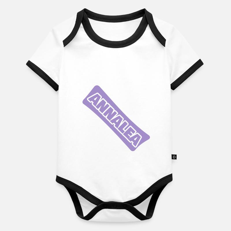 Cadeau pour Annalea Body Bébé bio contrasté manches courtes