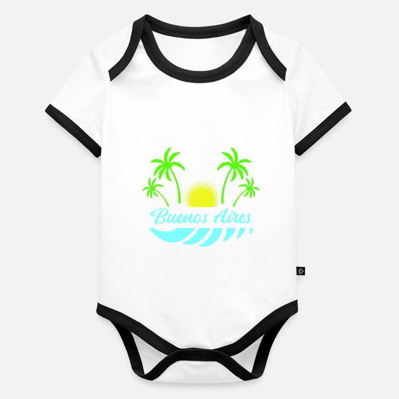 Buenos Aires Organic Baby Contrasting Bodysuit
