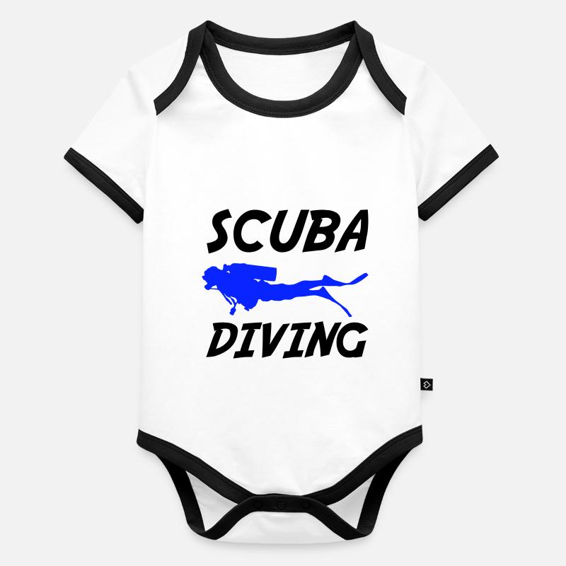 scuba diving Baby Bio-Kurzarm-Kontrastbody