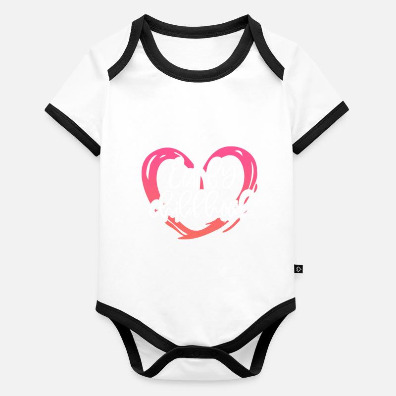 Early childhood Baby Bio-Kurzarm-Kontrastbody
