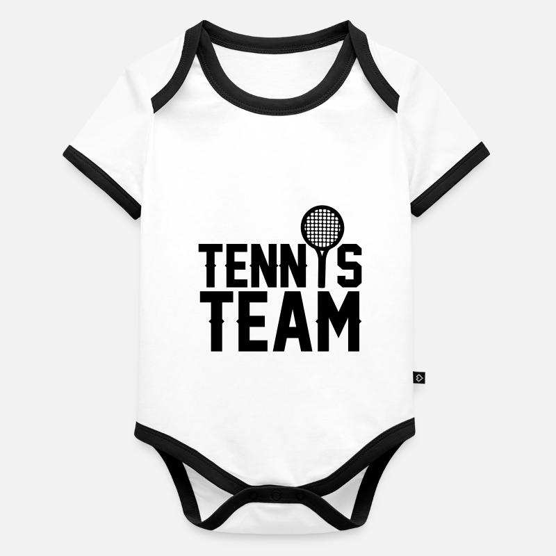 Tennis Team Organic Baby Contrasting Bodysuit