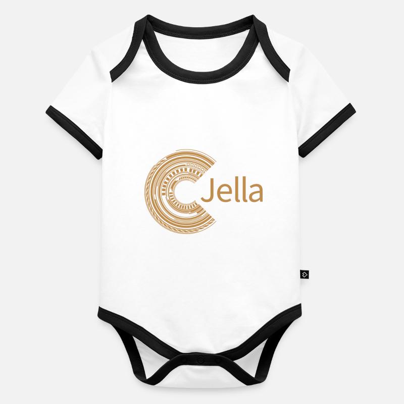 Pour Jella Body Bébé bio contrasté manches courtes