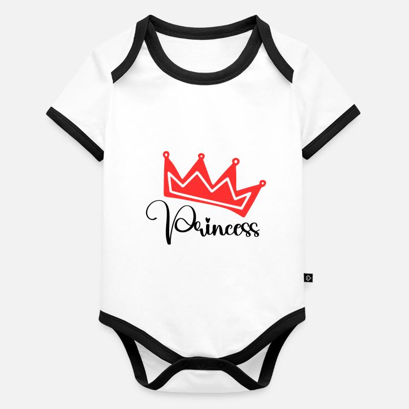 Princess Organic Baby Contrasting Bodysuit